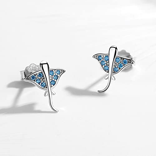 Boucles d'oreilles mignonnes Blue Manta le cadeau d'anniversaire idéal - 2