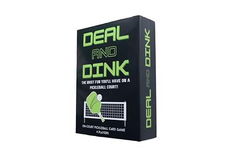 Deal and Dink On-Court Pickleball Card Game for Fun Strategy and Competition The Best Pickleball Gift for Players of All Levels!