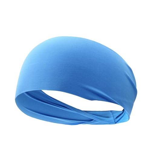Bandeau de sport bleu foncé en textile élastique respirant