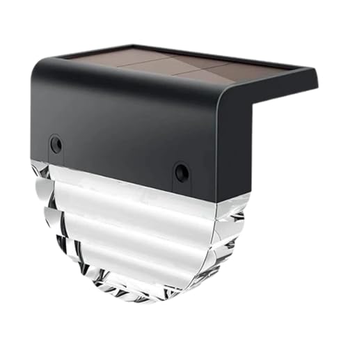 Luce solare per scale – IP65 impermeabile – Luci esterne per scale, gradini, ponte, recinzioni, portico anteriore, balcone, patio, parete, cortile, giardino