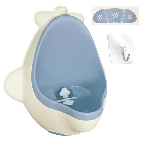 Image of Sundee Boy's Baby Urinal - Cute Aircraft Standing Potty Training Urinal for Pee Trainer with Funny Aiming Target - Light Blue