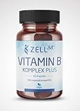 Zell38 Vitamin B Komplex Plus, hochdosierte B-Vitamine für Energie, Nerven, Stoffwechsel, mentale...