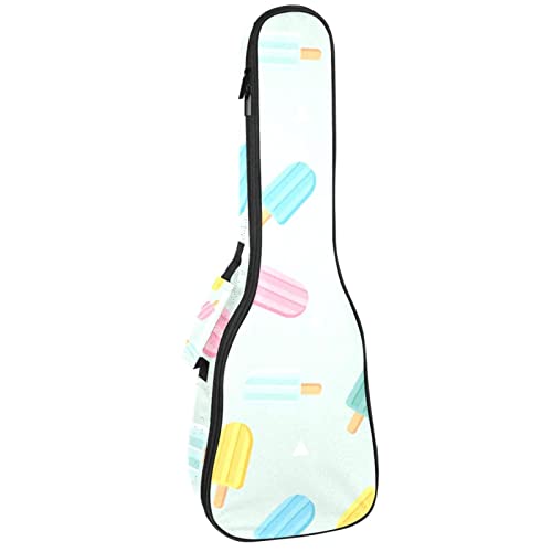 Sac rembourré coloré pour ukulélé de concert ténor soprano avec bretelles