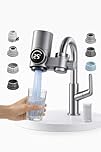 Water Filter - Domestic Home Kitchen Smart Tap UV Water Purifier Tap Faucet Filter for Home Tap with Ceramic Filter Cartridge