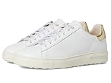 Birkenstock Bend-Leather (Women) Sneaker, White/Gold Metallic, 8-8.5 Narrow