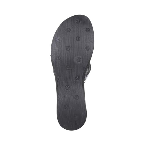 Image of Mochi Women Wedge Heel Beaded & Comfort Sandal