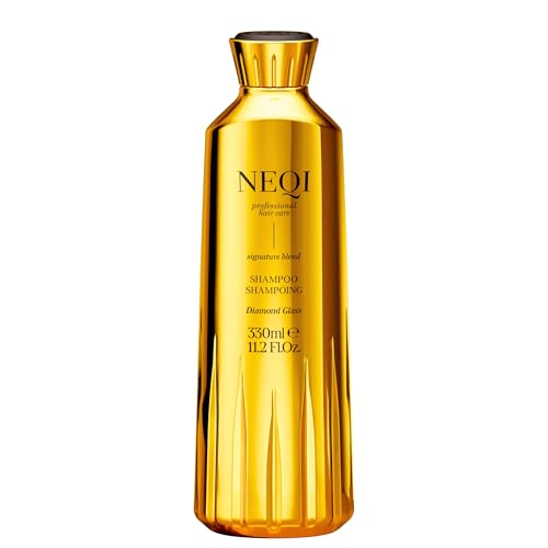 NEQI Diamond Glass – Shampooing brillance au verbascum – Nettoyage doux et hydratant – Tous types de cheveux – 330 ml