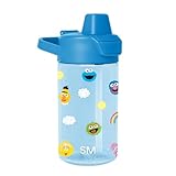 Simple Modern Kids Tritan Plastic Summit Water Bottle | Sesame Street 12 oz BPA-Free Cup with Covered Leak Proof Straw Lid for Girls, Boys, Toddlers | Sesame Street Pals