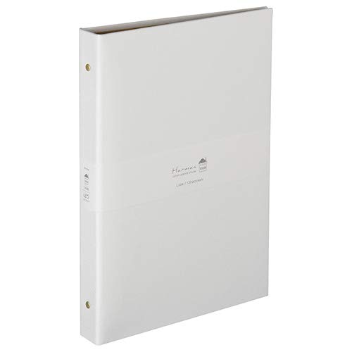 ナカバヤシ Harmaa バインダー式ポケットアルバム L判3段 A-HR3Y-201-W ホワイト