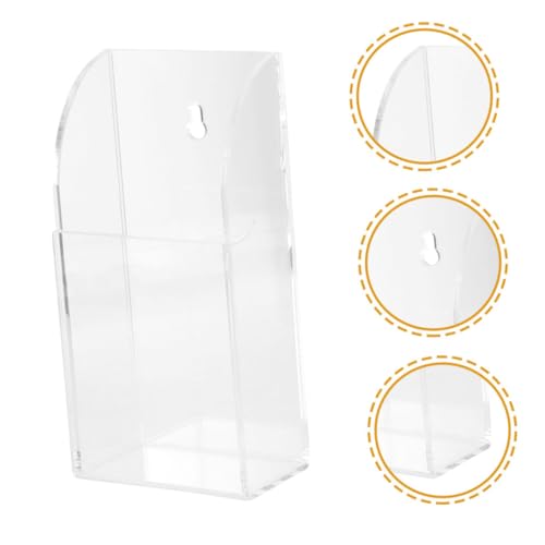 Organiseur télécommande acrylique Operitacx support mural 6pcs - 3
