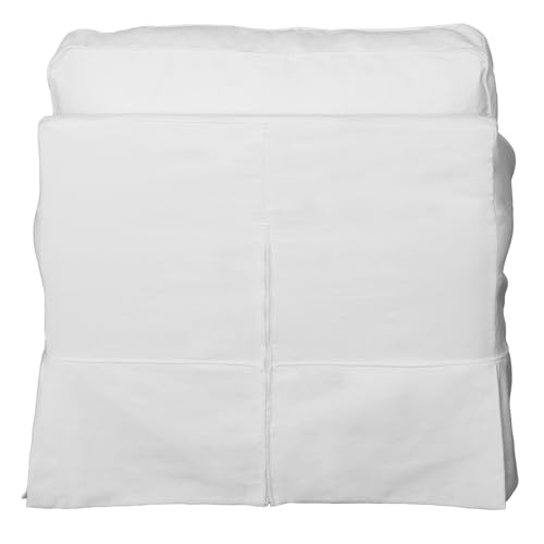 Sillón plegable con tejido blanco miniatura 4