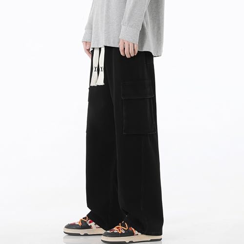 Casual Blue Mens Cargo Jeans Hip Hop Mens Jeans Sweatpant Baggy Jeans Men Japanese Men Jeans Gothic Jeans for Men3