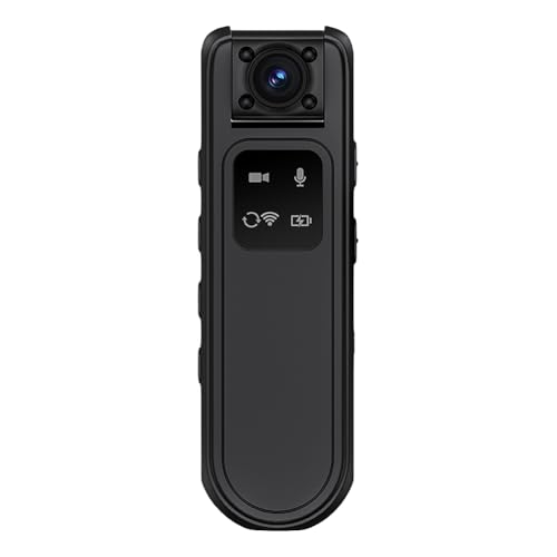 Mini caméra HD 2K avec objectif rotatif à 180° et vision nocturne infrarouge pour voiture