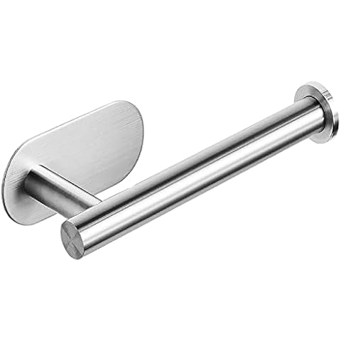 Portarrollos Baño Adhesivo de Acero Inoxidable Sin Taladro Cover