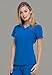 Dickies EDS Essentials Scrubs, V-Neck Womens Tops with Four-Way Stretch and Moisture Wicking DK615, XL, Royal