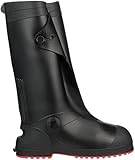 TINGLEY - 45851.MD Tingley Workbrutes G2 - PVC Overshoe - 17' Ht. - Black Upper - Red Sole - Cleated Outsole