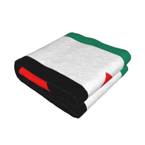 Couverture légère drapeau palestinien pour lit canapé chaise toutes saisons