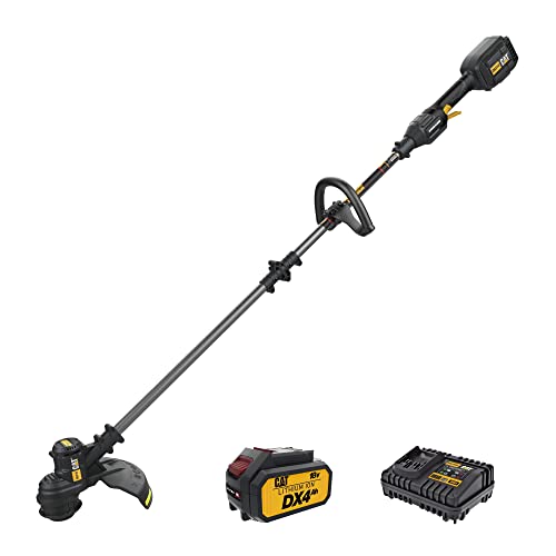 Cat DG210 18V Brushless 13” String Trimmer Cordless with Dual Line Bump Feed, Edger with Anti-Vibration Design, Easy Storage Weed Trimmer – Battery & Charger Included
