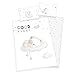 Arle-Living, set da 3 pezzi Set di biancheria da letto per neonati, motivo: orsetto che dorme, 100 x 135 cm + 40 x 60 cm + 1 lenzuolo con angoli 70 x 140 cm