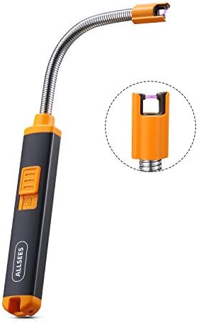 Allsees Electric Lighter - USB Multi-Purpose Arc Lighter with Longer 360° Flexible Neck, Designed with Safety