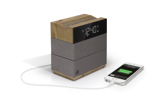Soundfreaq Sound Rise Wood + Taupe (Sfq-08Wt) Wireless Bluetooth Speaker + Alarm Clock With Fm Radio And Usb Charger #TOP4