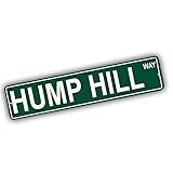 California Mountains Pick Your Mountain Compatible/Replacement for Hump Hill United States Mountain Aluminum Metal Tin Street Sign Style Home Decor For Man Cave Poker Tavern Game Room