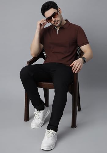 Image of Wear Your Opinion Solid Cotton Rich Polo T Shirt | Collar Tshirts | Half Sleeves | Plain-Regular Fit (Available in Plus Size)