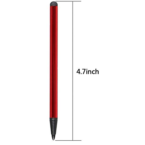 Red Stylus Capacitive and Resistive Pen Touch Compact Lightweight Compatible with iPhone 8 - iPhone 8 Plus - iPhone SE (2020) - iPhone X - iPhone XR