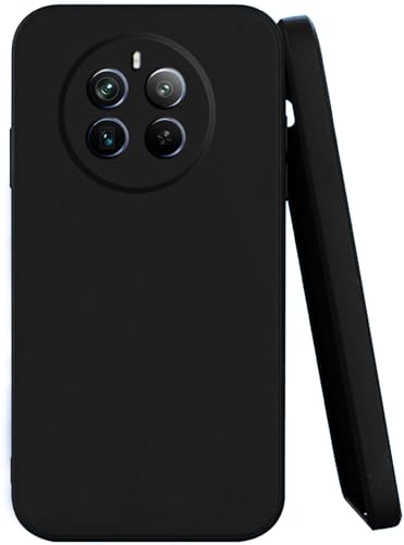 SPAZY CASE® Realme P1 Pro 5G Back Cover | Soft Silicone Slim Back Case Cover for Realme P1 Pro 5G - Black