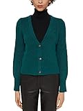 Patrón de punto Esprit 111ee1i310 Suéter cárdigan, Dark Teal Green, M para Mujer