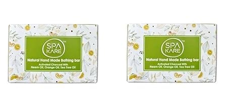 Tiens Spa Kare Natural Hand Made Bathing Bar with Activated Charcoal, Neem Oil, Orange Oil, Tea Tree Oil, Combo of 3 & Pack of 2-image-39