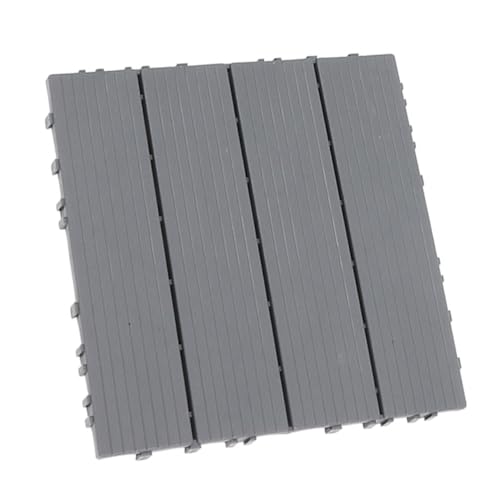BAZEITFLOW Piastrelle Da Giardino Plastica Composito Pavimento Per Esterni e Interni Moduli Interconnessi Per Terrazzi Piscine e Superficie Antiscivolo Per Sicurezza Ambienti Umidi