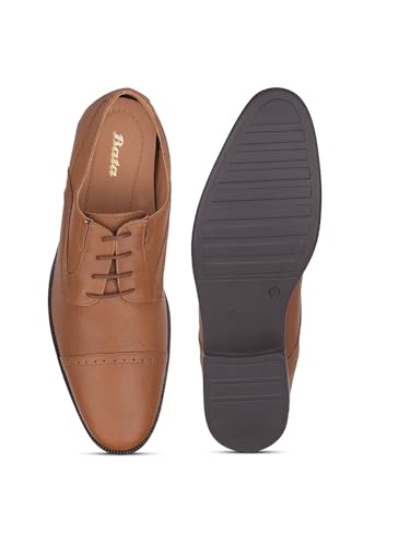 Image of Bata Mens Sheldon Toe Cap Formal Shoes