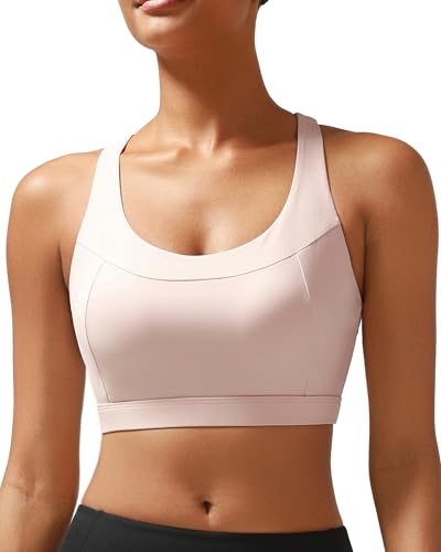 Image of RUNNING GIRL Sports Bras for Women High Support,Racerback Supportive Molded Cup Sports Bra with Sewn in Pads