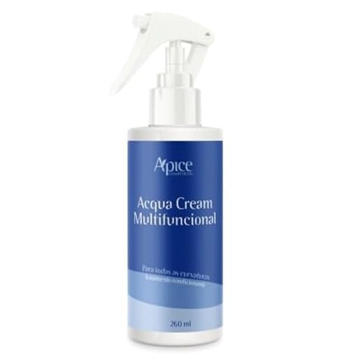 Ápice Acqua Cream | Água Termal Condicionante e Revitalizante com Chia e Linhaça para Todos os Tipos de Curvatura | 260ml
