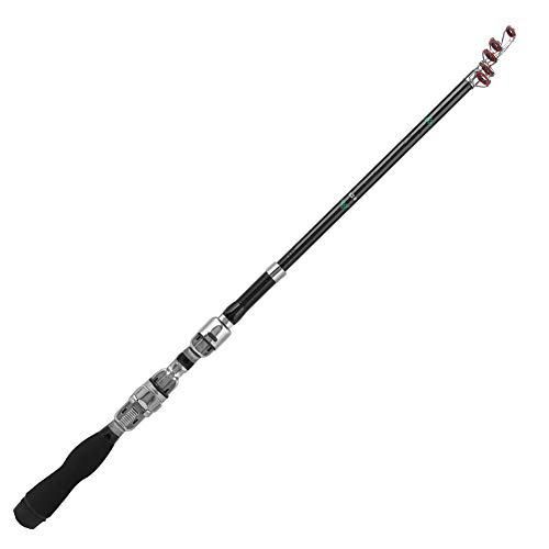 Varilla de Pesca de Teles Ultra Corta Portátil Lanza un Pesca Fibra Vidrio Súper Duro1.2m Rodteles FILS Crossing Agregue el Poste! do (1.2)