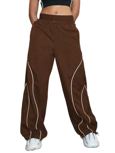 Image of GRECIILOOKS Track Pants for Woman | Parachute Pant for Women Baggy | Loose Trousers for Women | Baggy Cargo Pant's for Woman | Trendy Parachute Pants for Travel & Everyday (Available in Plus Size)