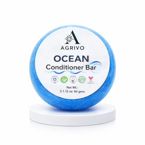 Image of Ocean Conditioner Bar (2.12oZ) - Strengthen & Volumize All Hair Types Anti-Dandruff Conditioner Bar for Women Men Natural Ingredients Conditioner for Dry Hair