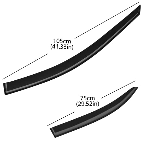 4Pcs Rain Guards Window Visors Wind Deflector Fits For 2008-2012 Honda Accord 4-Door Sedan, 94960, Front & Rear Outside Mount Vent Shade #TOP6