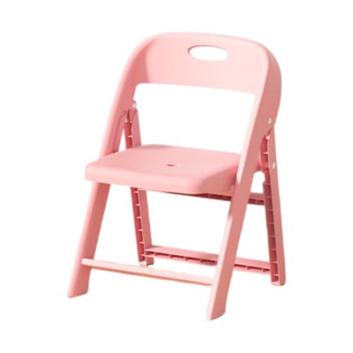 Joxoilso 多彩キッズチェア 子供用折りたたみ椅子 背もたれ付き 学習・遊び用 安全丸角 滑り止め 軽量 携帯便利 幼児?小学生向け (小,C)