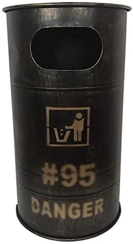 Poubelle de style industriel rétro haut de gamme avec finition vintage pour intérieur soigné