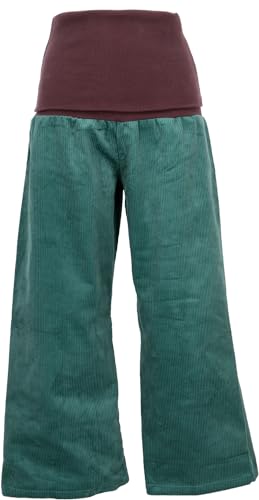 GURU SHOP Weite Cord Marlenehose, Wellnesshose, Yogahose, Boho Hose mit...
