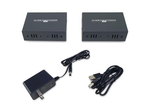 Extensor HDMI Cat.5/6 4K LevelOne de 100 metros en color negro para transmisiones estables 4