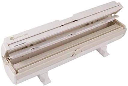 We Can Source It Ltd – Wrapmaster 1000 Cling Wrap/Aluminium Foil Dispenser – White Kitchen Wrap Dispenser for Restaurants, Cafés, Catering, Home Cooking – Easy Dispense and Durable