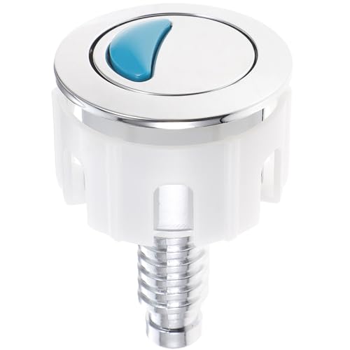 Ipetboom Botón de Repuesto para Inodoro Doble Descarga Plástico ABS Resistente Forma Ovalada Tamaño Estándar Kit para Tanque de Agua Accesorio Sanitario Compatible para Baño