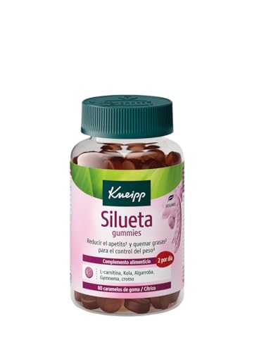 Kneipp Silueta Gummies; Kola, Algarroba, Cromo, Gymnema, L-Carnitina; Ayuda a Controlar el Peso; Sin Azucares Añadidos; Sabor Cítrico; 60 uds