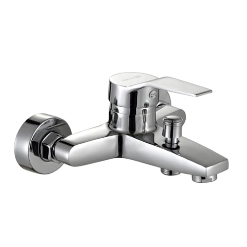 Bath Shower Mixer Tap Modern Bath Taps Shower Tap Bath Mixer Tap Bathroom Tub Filler Chrome Solid Brass for Bathtub and Shower (Bath tap with Shower Set)