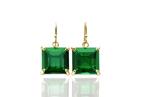 Boucles d'oreilles émeraude en or 14k : des bijoux faits main hypoallergéniques