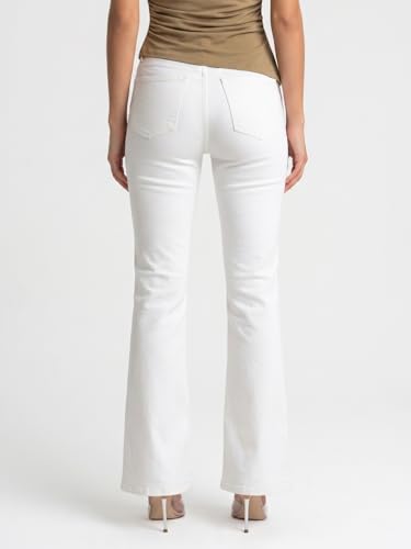 Image of Urbano Fashion Women's Mid Rise Bootcut Washed Jeans Stretchable