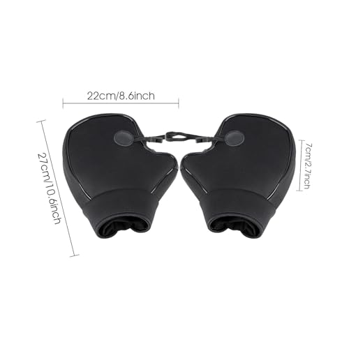 Gants de protection moto moufles de guidon étanches et chaudes - 4